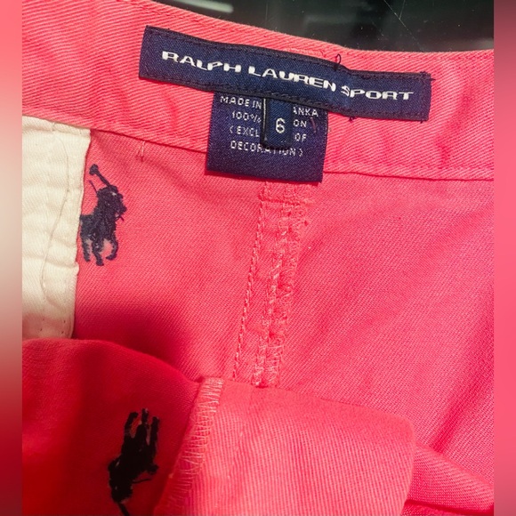 Ralph Lauren Sport Pink Skirt with Navy Embroidered Polo Pattern Size 6 - Picture 6 of 6